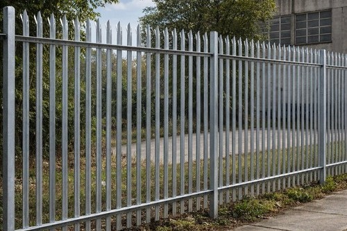 metal-fencing-in-a-business-park